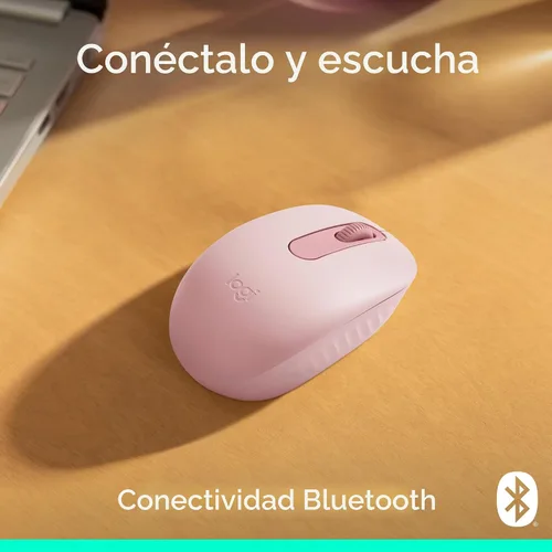 Vista 2 de Logitech Ratón inalámbrico Bluetooth M196, compacto y portátil para portátiles, tabletas y más, batería de 12 meses, seguimiento suave, compatible