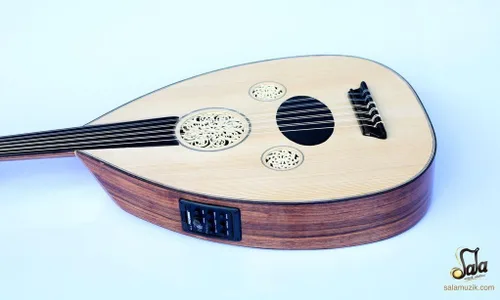 Vista 5 de Turco Profesional Medio Corte Eléctrico Oud Ud String Instrumento OUDE #4