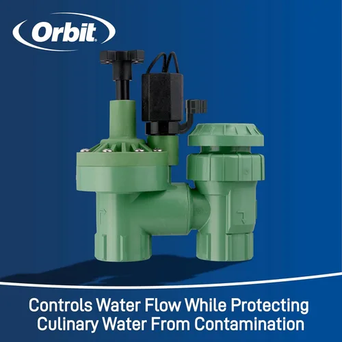 Vista 5 de Orbit 57604 - Paquete de 3 válvulas antisifón automáticas de 1 pulgada FPT serie 100 con control de flujo y reductor de 3/4 pulgadas