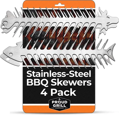 Vista 9 de Proud Grill Slide & Serve - Brochetas para barbacoa, accesorios