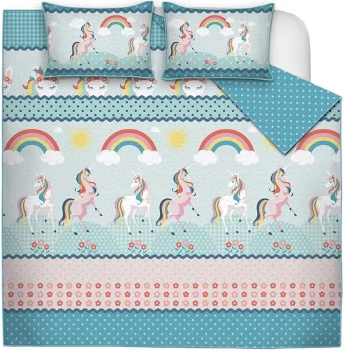 Vista 2 de Safdie & Co. Colchas para cama individual, cubrecamas de arcoíris, edredón de verano suave, colcha de microfibra ligera, colcha de estilo moderno