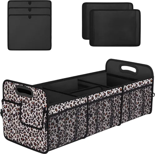 Vista 17 de Femuar Organizador de maletero de gran capacidad, accesorio impermeable para coche, antideslizante, plegable, adecuado para todos los vehículos