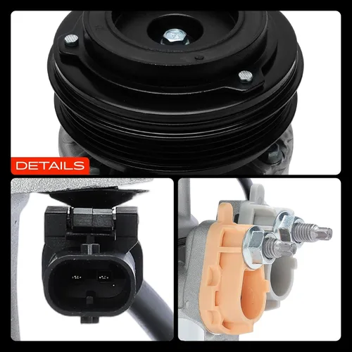 Vista 9 de A-Premium Compresor de A/C con embrague compatible con Ford EcoSport 2.0L 2018-2022, con compresor estilo VS12