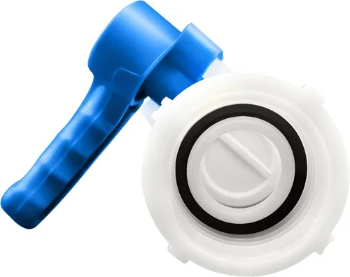 Vista 3 de Juego de 2 adaptadores DN50 IBC para válvula de mariposa para tanque de mano, adaptador de interruptor de contenedor de tanque de agua de drenaje