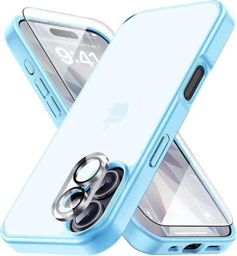 Vista 156 de Yriklso 3 en 1 Funda Magnética Fuerte para iPhone Air, 1X Protector de Pantalla + 1X Protector de Lente de Cámara, Cubierta Protectora a Prueba