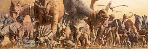 Vista 2 de Dinosaurs by Haruo Takino - Rompecabezas de 1000 piezas