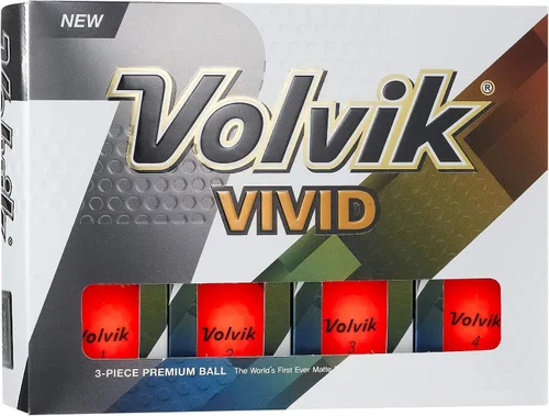 Vista 6 de Volvik Pelotas de golf de colores con acabado mate vívido (una docena)