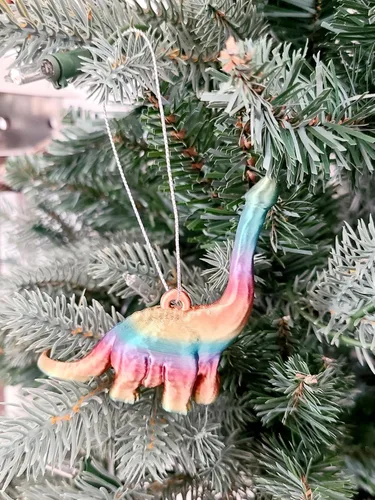 Vista 2 de Dickosaurus Penis Bachelorette Party Gift Funny Prank 3D Printed (3" Tall Ornament)