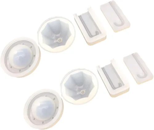 Vista 7 de EXCEART Moldes de silicona para manualidades, moldes epoxi para artesanías flexibles y decoración de escritorio
