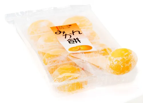 Vista 2 de Juego de regalo de mini pastel de arroz con sabor a naranja mandarina japonesa (importación japonesa)