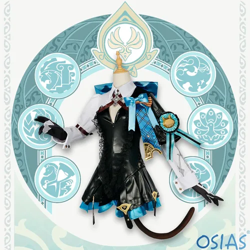 Vista 5 de OSIAS Lynette Disfraz de Cosplay (L)