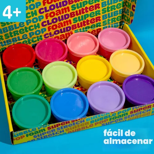 Vista 4 de Play-Doh Juego variado de 12 unidades de Playdoh súper elástico, regalos para niños, juguetes populares, recuerdos de fiesta para edades de 8 a 12