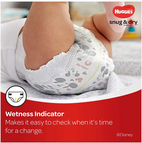Vista 10 de Huggies Snug & Dry Pañales para bebé, talla 4, 148