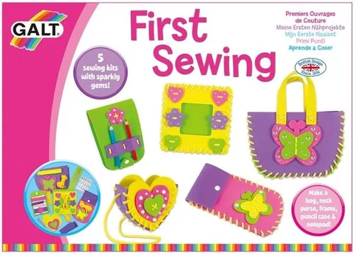 Vista 6 de Galt Toys, primer kit de costura para niños, kit de manualidades para aprender a coser DIY, para niños de 5 años en adelante