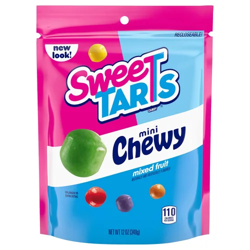 Vista 8 de SweeTARTS Rope Bites Candy, frutas mixtas, bolsa resellable de 8 onzas (paquete de 3)