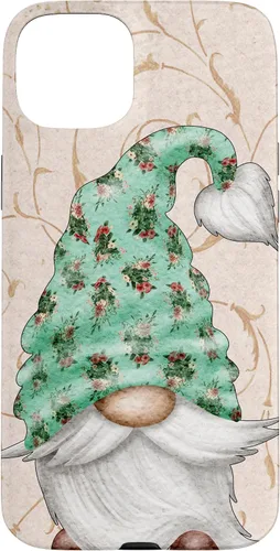 Vista 9 de Floral Shabby Chic Design with Cute Gnomie for Summer Gnome Case for iPhone 17