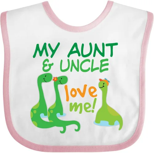 Vista 7 de inktastic My Aunt and Uncle Love Me Dinosaur Baby Bib