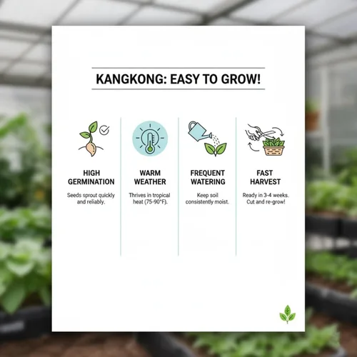 Vista 6 de 2000 semillas de Kangkong para plantar - Variedad de semillas de Rau Muong Vietnam - Kong Xin CAI Ong Choy vegetal asiático para cultivo de jardines