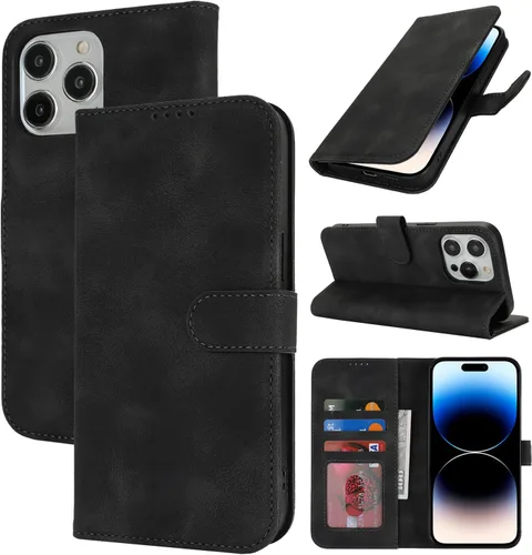 Vista 77 de Funda tipo cartera para iPhone 8 Plus iPhone 7 Plus con tarjetero para iPhone 8 Plus, funda tipo cartera para mujeres y hombres, de piel sintética
