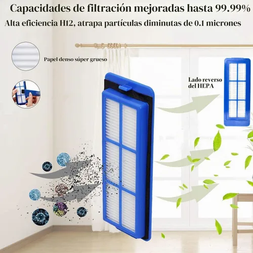 Vista 4 de Piezas de repuesto para Eufy 11S Max, kit de accesorios para aspiradora robótica híbrida 15C Max, 30C Max, G30, G30 Edge, G30 Hybrid, incluye 4
