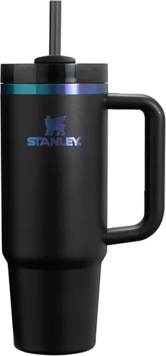 Vista 200 de STANLEY Quencher H2.0 Vaso Térmico con asa y pajilla, 64 onzas, tapa Flowstate de 3 posiciones, gran capacidad para viajes y deportes, vaso de acero