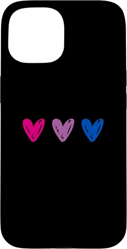 Vista 6 de iPhone 16 Bisexual Pride Hearts Bi Pride Flag Case