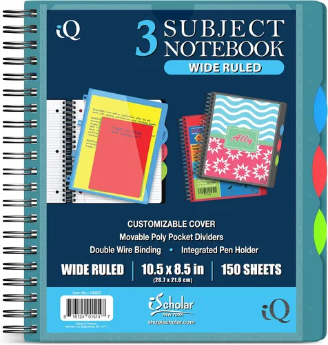 Vista 21 de Cuaderno de notas IQ Subject con espiral
