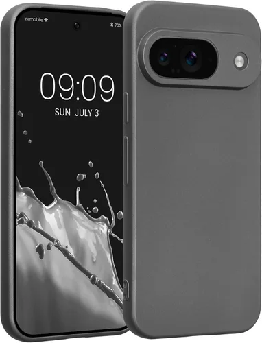 Vista 65 de kwmobile Funda compatible con Google Pixel 9 - Funda protectora delgada de TPU para teléfono - Acabado mate suave - Piedra antigua