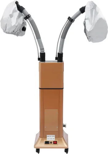 Vista 8 de Vaporizador ultrasónico de 650 W para acondicionamiento profundo, secador de pelo profesional de pie con doble tubo ajustable y tanque de 40 onzas