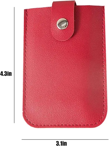 Vista 5 de Organizador de tarjetas extraíble personalizado, bolsa organizadora de cuero con cierre a presión, bolsa a presión para bolso, tarjetero extraíble