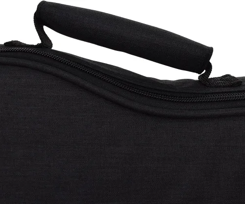 Vista 5 de CLOUDMUSIC Estuche para ukelele Bolsa de concierto Mochila acolchada para soprano 21 pulgadas (Soprano, Negro) Padded, Backpack