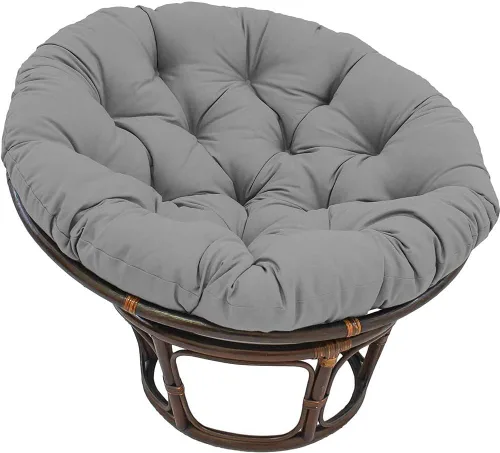 Vista 10 de Cojín colgante para silla de hamaca, cojín de tumbona para interiores y exteriores, cojín redondo grueso para silla de huevo, cojín de asiento