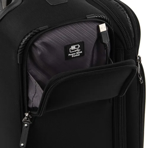 Vista 7 de Travelpro Crew Versapack Max Carry-On Exp Rollaboard, Negro azabache, Crew Versapack Softside - Equipaje vertical expandible
