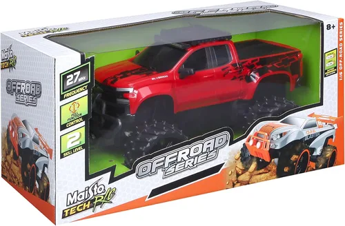Vista 4 de Maisto Tech R/C Escala 1:16 2.4 GHz Off Road 2019 Chevrolet Silverado, Rojo