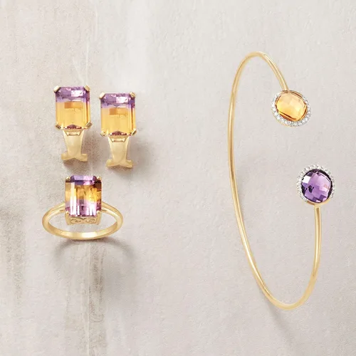 Vista 4 de Ross-Simons 3.40 Carat Ametrine Solitaire Ring in 14kt Yellow Gold
