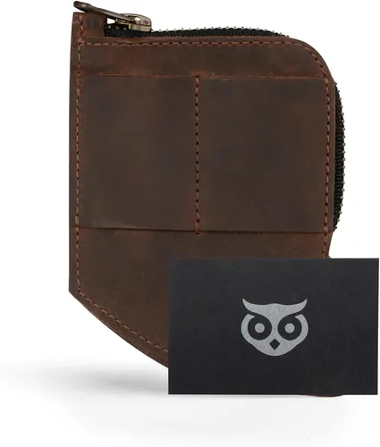 Vista 6 de Hide & Drink, Billetera de bolsillo EDC, organizador de efectivo curvado, soporte para tarjetas frontal delgado, clip para dinero, cuero de grano