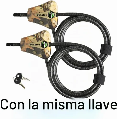 Vista 2 de Master Lock Python Trail Camera cable de seguridad camuflado ajustable, 8418KADCAMO-TMB