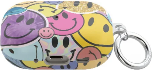 Vista 5 de Casely Funda compatible con AirPods 3 All Smiles Funda para AirPods con adhesivo de cara sonriente