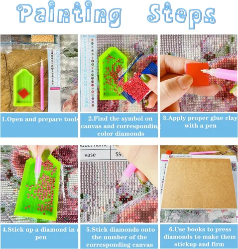 Vista 7 de liziciti Kit de pintura de diamantes de la Virgen María 5D para bricolaje, imágenes de flores madre de resina para decoración de pared del hogar