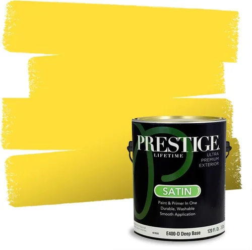 Vista 199 de PRESTIGE Pinturas de pintura exterior e imprimación en uno, 1 galón, plano, combinación comparable de Benjamin Moore* Pila de heno