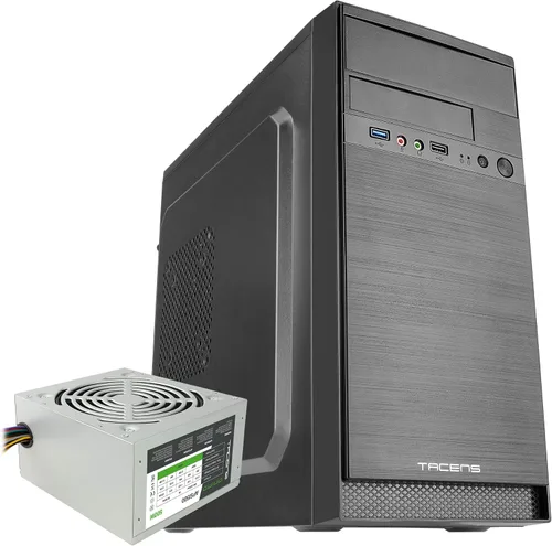 Vista 8 de Tacens 2FERROX, ATX Semi-Tower PC Case, ventilador lateral de 4.7 in, rejilla delantera, acero, negro
