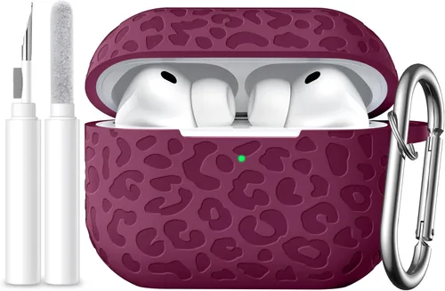 Vista 15 de Funda compatible con AirPods Pro 3 (2025), silicona suave compatible con Apple AirPods Pro 3 para mujeres, bonita funda Air Podspro3 con llavero