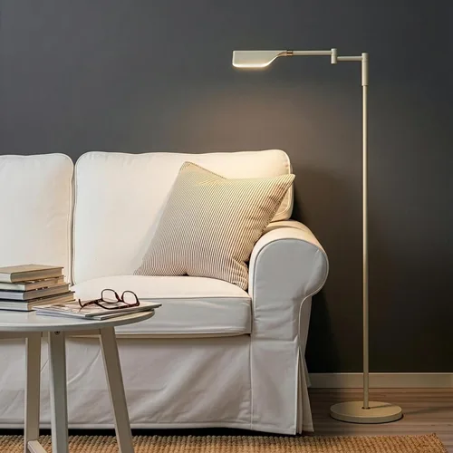 Vista 7 de Brightech Leaf Pharmacy Lámpara de lectura LED, lámpara de pie regulable con fácil rotación sobre silla o escritorio para salas de estar y oficinas