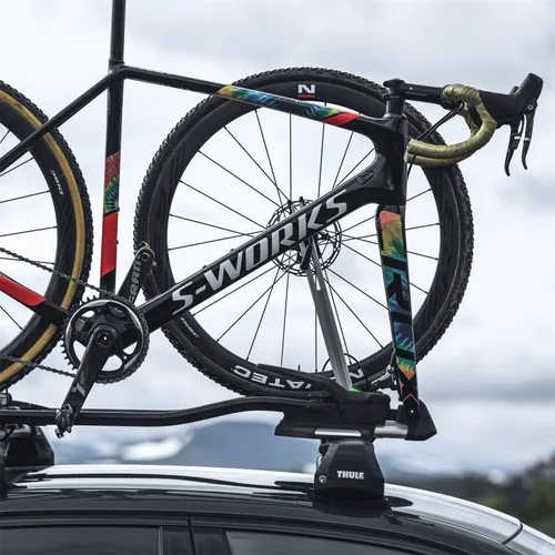 Vista 7 de Thule TopRide - Soporte para bicicleta montado en el techo TopRide Portabicicletas de techo con eje pasante y compatibilidad con freno de disco