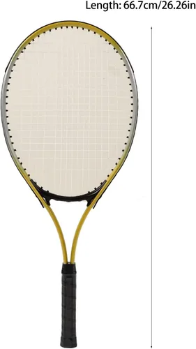 Vista 4 de Topyond Raqueta de tenis, raqueta para adultos para hombres y mujeres, aleación de aluminio ultraligera, raquetas de tenis para entrenamiento