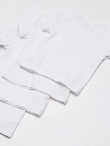 Vista 4 de Hanes Ultimate Baby Flexy - paquete de 4 playeras de manga corta para bebé.