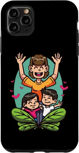 Vista 13 de iPhone 16 Cartoon Children Playing Design For Kids And Family Case