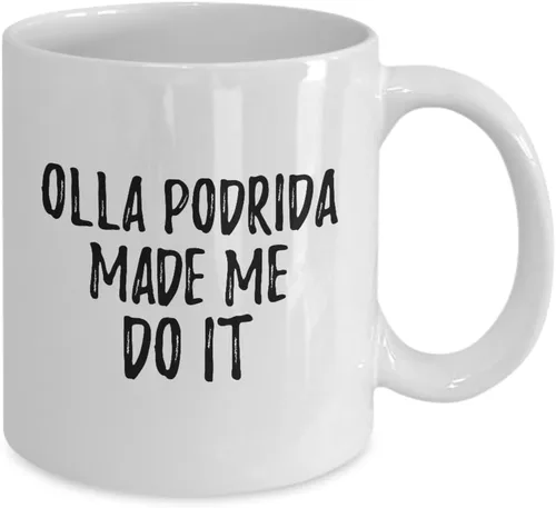 Vista 2 de EzGift Olla Podrida Made Me Do It Mug Funny Foodie Present Idea Coffee Tea Cup 11 oz