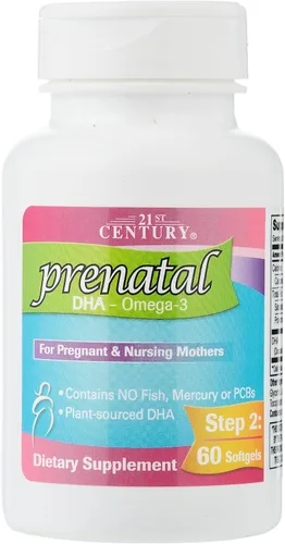 Vista 4 de 21st Century Prenatal con DHA, tabletas y cápsulas blandas, 120