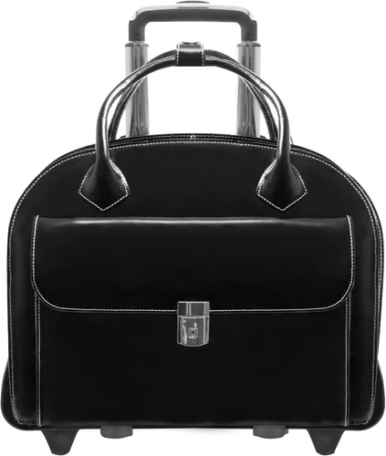 Vista 3 de McKlein W Series, Glen Ellyn, 15" cuero desmontable -ruedas señoras laptop/ordenador & Tablet Business Maletín de negocios/Bolsa de viaje de noche